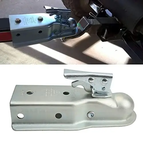 Produktbild: Akozon Kugelkupplung für Anhängerkupplung， Anhängerkupplung mit Gerader Zunge 50 Mm Kupplungskugel 75 Mm Kanal 3500 Tragfähigkeit für 75 Mm Vierkantrohr