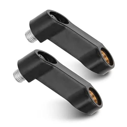 Produktbild: Akozon Motorrad-Spiegelverlängerung, 2 Stück 0,4 Zoll M10 Motorrad-Spiegelerhöhung Abstandshalter Universal-Rückspiegelverlängerungsadapter Spiegelhalterungsverlängerung