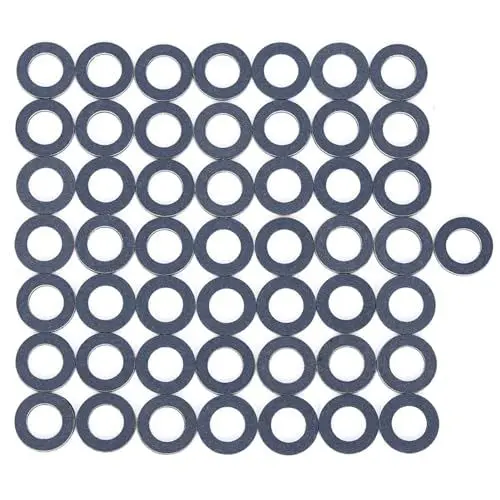 Produktbild: Akozon Ölablassschrauben-Dichtung, 50 Stück Ölablassschrauben-Unterlegscheibe 90430-12031 für für -Ölwannen-Unterlegscheiben