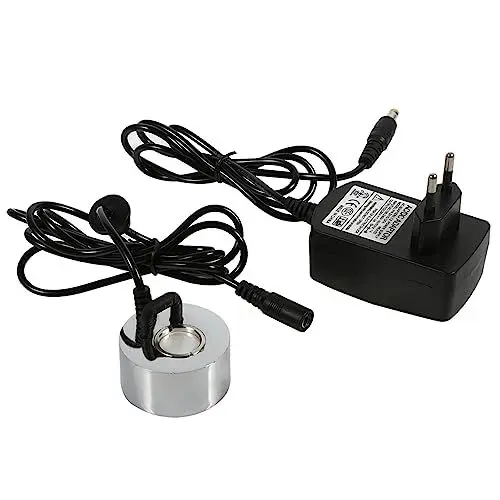 Produktbild: Akozon Paludarium Nebel, Ultraschallvernebler, Ultraschall-Nebelmacher, Brunnen, Teichzerstäuber, Luftbefeuchter, Nebelmacher, Luftbefeuchter mit Adapter, US-Stecker, 100–240 V, Nebelmaschine, Te