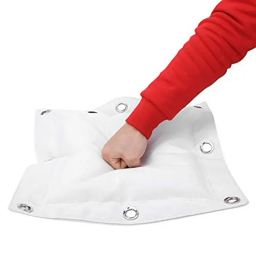 Produktbild: Akozon Sandsack, Wandschlagpolster Wing Chun Trainingsring Wall Punch Pad Canvas Punch Empty Sand Bag Target mit Reißverschluss zum Boxen Muay Thai Sanda(L)