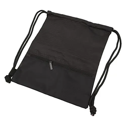 Produktbild: Akozon Schwarzer mit Kordelzug, Wasserdichter Sport-Turnbeutel für Männer und Frauen, 44 X 36 Cm, Wasserabweisende Kordel