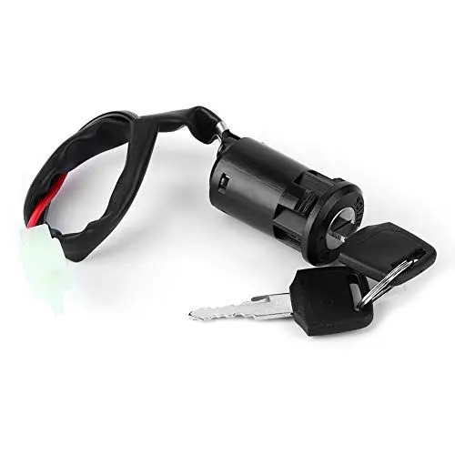 Produktbild: Akozon Universal-Zündschalterschlüssel, Elektromobil-Zündschalterschlüssel, 2-Draht-Universal-Moto-Zubehör, Passend für Roller, ATV, Hochwertiges Zündschloss, Universal-Moto-Zubehör