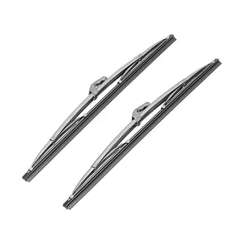 Produktbild: Akozon Wischerblatt Edelstahl, Handscheibenwischer 12 Zoll /30,48cm Wischerblätter Scheibenwischer vorne Automotive Scheibenwischer Schneider Universal für Auto