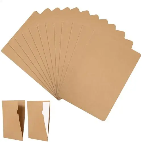 Produktbild: Aktenhülle A4 Papier Mappe Klemmen, 12er L-förmig Dokumenten-Hüllen Dokumentenmappe Karton Präsentationsmappe für Dateien, Besprechungen, Berichte, Projekt, Büro der Schule