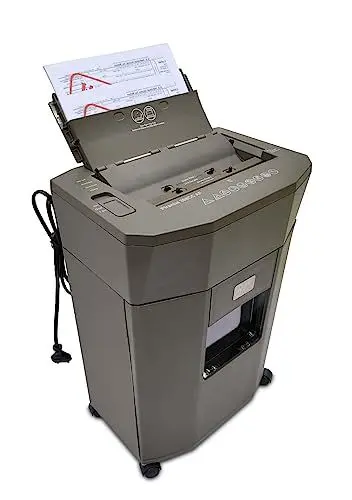 Produktbild: Aktenvernichter Partikelschnitt Sicherheit P-4 Profi Office Piranha 308 AF - automatischer Einzug 80 Blatt autofeed, zuverlässig schnell, DSGVO konform (91951)