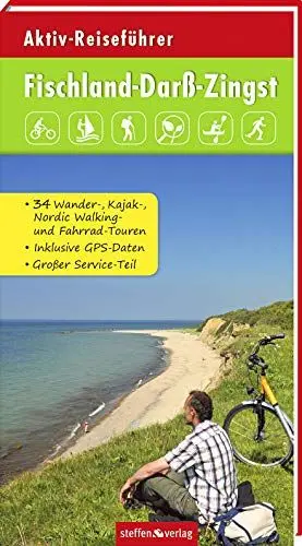 Produktbild: Aktiv-Reiseführer Fischland-Darß-Zingst: Radfahren, Surfen, Wandern, Paddeln, Kanu fahren, Skaten sowie Pflanzen, Tiere und Fossilien bestimmen u.v.m.