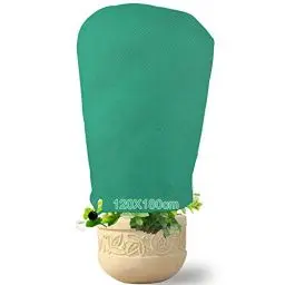 Produktbild: Akuoly 180x120cm Winterschutz für Pflanzen Winterschutzvlies Wintervlies Frostschutz Plant Cover Kübelpflanzensack, Blau