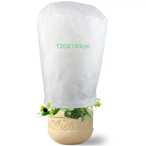 Produktbild: Akuoly Winterschutz für Pflanzen Groß180x120cm Winterschutzvlies Baumschutz Frostschutz Plant Cover Kübelpflanzensack für Draußen Winter Olivenbaum Blumenkübel, 1 Stück