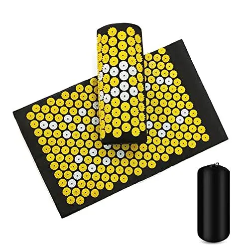 Produktbild: Akupressur Set Akupressurmatte und Akupressurkissen, Akupunktur Massage Pad Spike Yoga Matte mit Kissen zum Stressabbau für Massage & Schmerzlinderung & Stressabbau