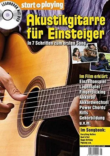 Produktbild: Akustikgitarre für Einsteiger, Heft + DVD