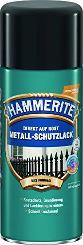 Produktbild: Hammerite Metallschutzlack Spray Matt, Schwarz, 400ml