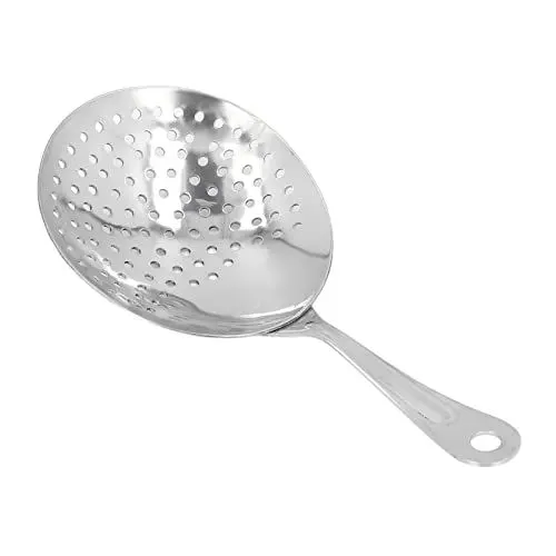 Produktbild: Aladeno Cocktailsieb, Siebe, Barsieb, Cocktailsieb, professionelles Cocktailsieb mit Edelstahlschale, Löffel für Zuhause, Küche, Bar, Restaurant, Cocktailgetränke (Silber)