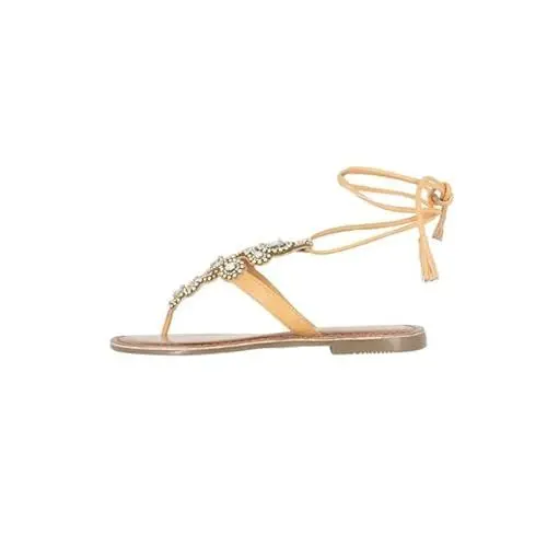 Produktbild: ALARY Damen Römersandale mit Steinbesatz Sandal, Kamel, 37 EU