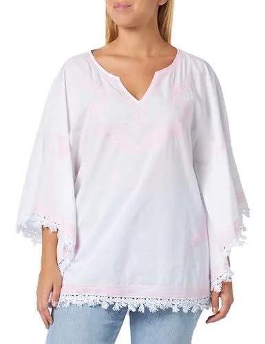 Produktbild: ALARY Women's Damen Poncho 15826564-AL01, Weiss Pink, S Sweater, S