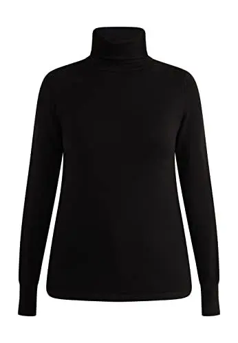 Produktbild: ALARY Women's Strick Rollkragenpullover, Schwarz, M-L