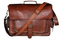 Produktbild: ALASKA EXPORTS -Vintage Handmade Leather Messenger Bag Laptop Briefcase Computer Shoulder Bag for Men and Women brown…