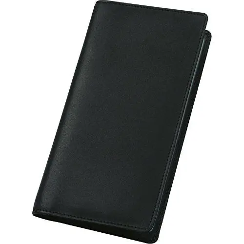 Produktbild: ALASSIO 41006 - Visitenkartenalbum aus FINEtouch-Lederimitat, Etui für Visitenkarten in schwarz, Visitenkartenetui ca. 20 x 11,5 x 1,5 cm, Visitenkartenmappe für 120 Karten