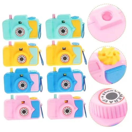 Produktbild: Alasum 10St Camera Kinder Children Camera ' Camera Kinderkamera Neujahrsgeschenk Cartoon-Projektion Minikamera Wiederverwendbare Kamera Projektionsspielzeug für Kinder Plastik