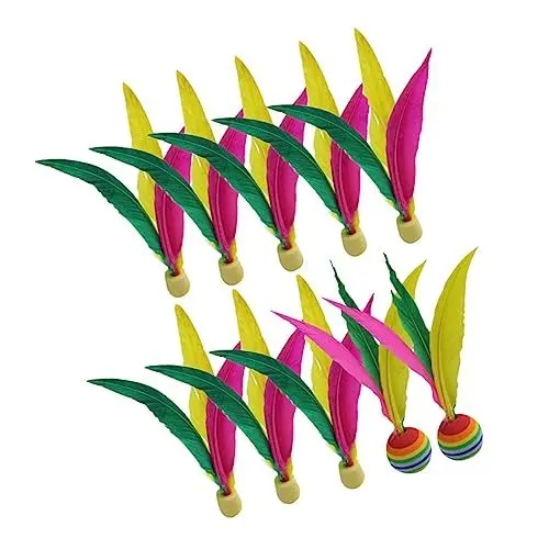 Produktbild: Alasum 10 Stück Federball Badminton Elastisches Badminton