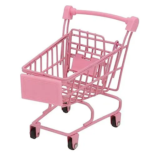 Produktbild: Alasum 4-Rad-laufwagen Mini-Trolley Aufbewahrungskorb Schleife Blume Für Foto-Requisiten Und Dekoration Zufälliger Stil