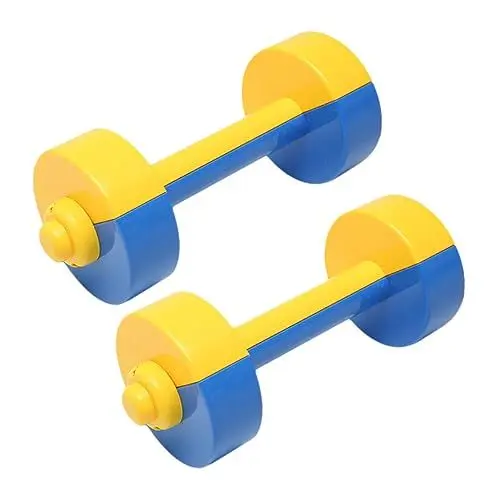Produktbild: Alasum 1 Paar Kinderhantel Trainingsspielzeug für Babys Kinder Hanteln Hantelstange Spielzeug Kinder Turnen turngeräte für Kinder kleine Hanteln Langhantel für den Kindergarten Plastik