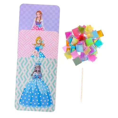 Produktbild: Alasum Bastelset Für Kinder 1 Set Unfertiges Stoff-stochermaterial Bankettkleid Zum Durchstechen Und Bemalen Perfekt Für Stickspaß