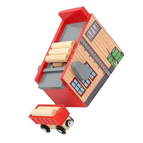 Produktbild: Alasum 1 Satz Holzfäller-zubehör Puzzle-Spielzeug Holzfällercamp Blockiert Zugbausatz Kind DIY Spielzeug Spielzeugeisenbahn Aus Holz Eisenbahnspielzeug Aus Holz Zugmodell Spielzeug