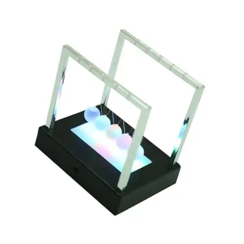 Produktbild: Alasum 1stk Pendelkugel Leuchtendes Spielzeug Schreibtischdekorationen Die Büroeinrichtung Newton Stubenwagen Leuchtender Basketball Bürodekoration Büro-Desktop-Dekoration Black