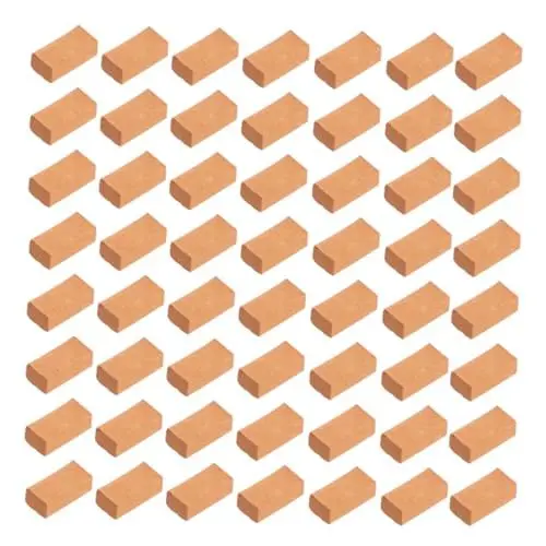 Produktbild: Alasum 200 STK Mini-Steine Mikrolandschaftsdekoration Mini-tonziegel Ziegel Für Die Gartenmauer Kleiner Ziegelstein Zum Bauen Mini-bausteine Winzige Ziegel Sandtischspielzeug Brown Boden