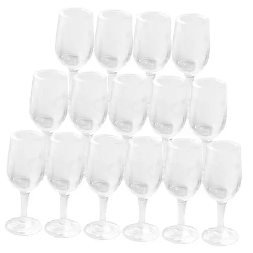 Produktbild: Alasum Puppenhaus Miniatur 20st Puppenhaus Puppenbrille Miniatur-weinbecher Miniaturbrille Miniatur Weingläser Mikro-landschaftsbrille Mini- -Foto-Requisiten Miniatur-kelchmodell Transparent Plastik