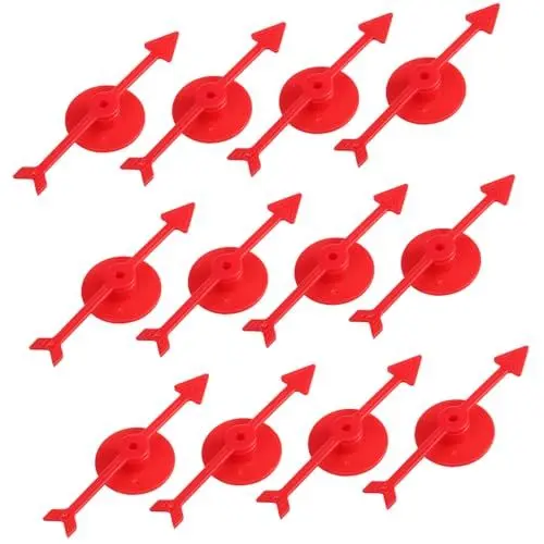 Produktbild: Alasum Cooles Spielzeug 25st Rotierendes Brettspielspielzeug Pfeilspinner Draussen Stütze Brettspielzubehör Spiel Pfeile Verlosen Austausch des Spinnerboards Klare Für Das Klassenzimmer Plastik
