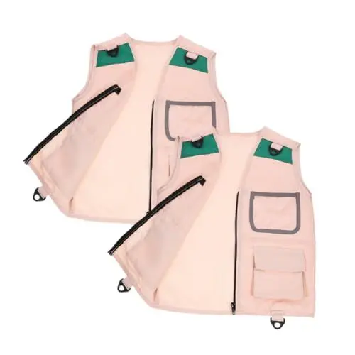 Produktbild: Alasum 2er Set Abenteuerweste Für Outdoor Aktivitäten Cosplay Weste Für Ideal Für Camping Angeln Und Rollenspiele Leicht Und Bequem