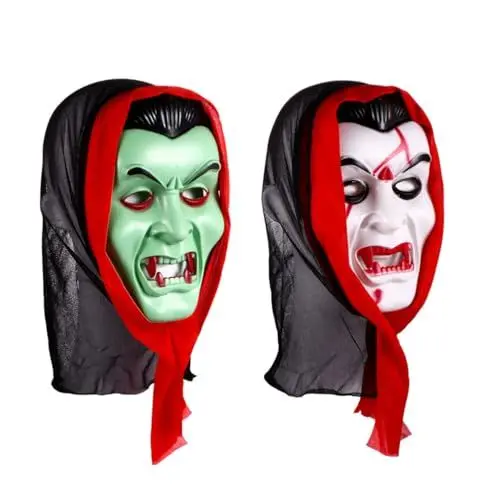 Produktbild: Alasum 2St Schrei Grimasse Maske Vampir Maske halloween costume halloween kleidung Halloween-Gruselmasken Halloween-Partydekoration Halloween-Horror-Maske Gruselige Halloween-Masken Stoff
