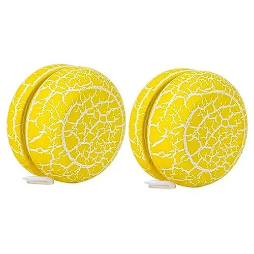 Produktbild: Alasum 2St Spielzeug für Kinder kinderspielzeug Kinder Spielzeug Outdoor Spielzeug reaktionsschnelle Yoyo-Bälle schöner Jo-Jo-Ball -Kugeln aus Holz Jo-Jo-Ball aus Holz hölzern Yellow