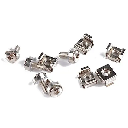 Produktbild: Alasum Käfigmuttern Befestigungsschrauben Set M6x20 Vierkantloch Eisen Vernickelt Rack Schrankmontage