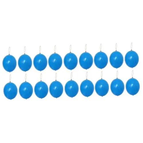 Produktbild: Alasum 30stücke No Printing Punch Balloons Neon Blau Mit Gummibandgriff Für Lustige Partys Und Geburtstagsfeiern