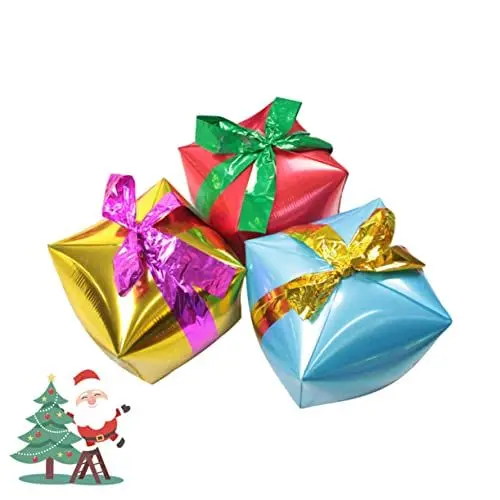Produktbild: Alasum 3St Weihnachtsfeier Ballon Glitzerballons metallische Weihnachtsballons Heliumballon weihnachtsdeko bandalette weihnachtsfeier liefert Party Luftballons aus Aluminiumfolie