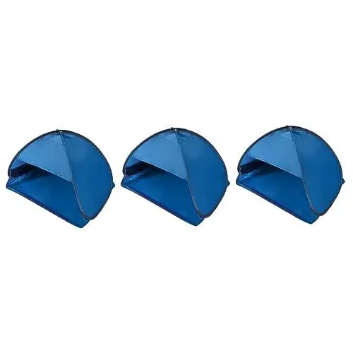 Produktbild: Alasum 3St Zelt tragbarer Sonnenschutz Wasserdicht Camping-Rucksack Rucksack für den Strand automatischer Sonnenschutz Family Tent namiot plażowy wanderrucksäcke auf Blue