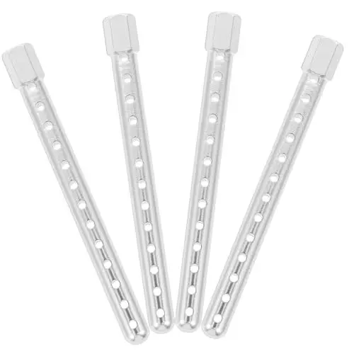 Produktbild: Alasum 4stücke Aluminiumlegierung Rc Auto Karosserie Stützpfeiler Upgrade Teile Für Ferngesteuerte Spielzeugautos Einfache Installation Stabiler Halt Silberne Farbe