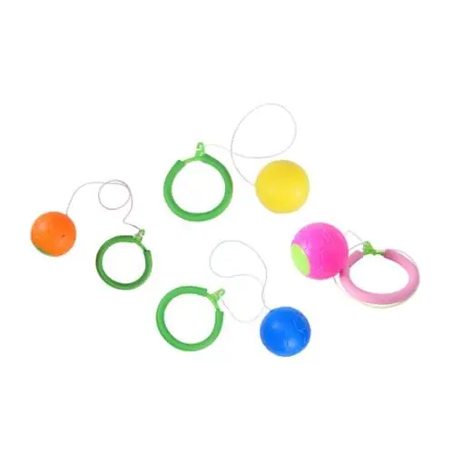 Produktbild: Alasum 4 Stück Sprungring Sprungball Sport Sprungball Spielzeug um den Knöchel hüpfen Lassen Kinder fitnessgeräte Kinder Outdoor Spielzeug springendes Ringspielzeug Sprungbeinspielzeug