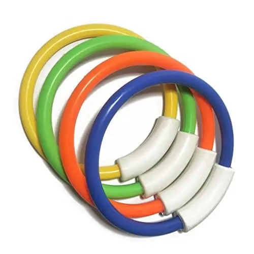 Produktbild: Alasum 4 Stück Tauchgreifring Tauchringe Schwimmen Tauchspielzeugbecken Schwimmringe Unterwasser-tauchringe Unterwasserspielzeug Für Schwimmbäder Pool Ringe Tauchen Schwimmspielzeug