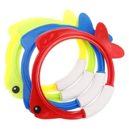 Produktbild: Alasum 4 Stück Tauchspielzeug Poolspielzeug Für Kleinkinder Gefälligkeiten Für Poolpartys Spielzeug Für Tauchbecken Schwimmspielzeug Pool-tauchringe Spielzeug Zum Tauchen Im Pool Plastik