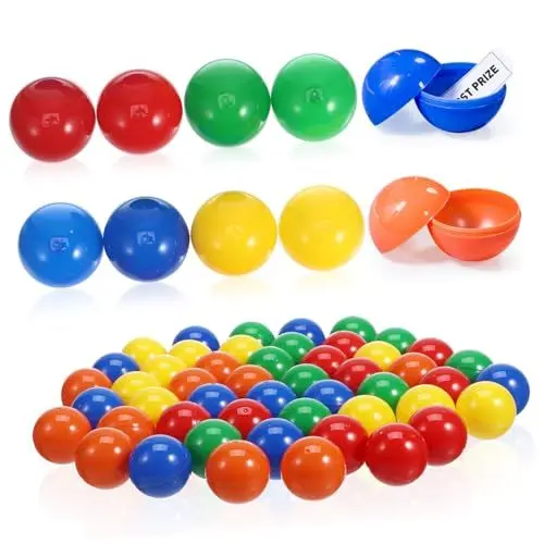 Produktbild: Alasum 50 Stück – Plastik-Bingo Partyspiel Mit Zu Öffnendem Design Tombola-ziehung Für Veranstaltungen