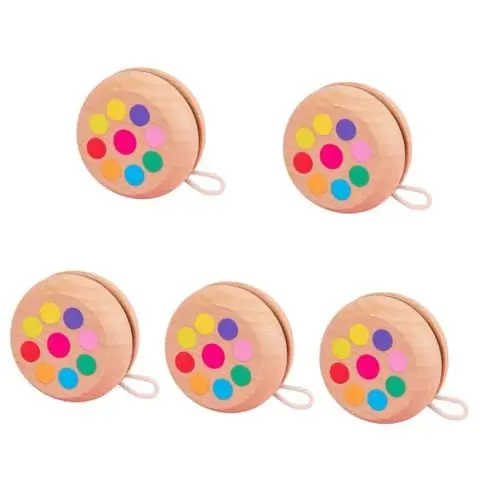 Produktbild: Alasum 5st Jo-jo Reaktionsschnelle Yoyo-bälle Schleifen Von Yoyo-spielzeugen Reaktionsschnelles Trick-yoyo Yoyo Für Kinder Anfänger Kinderspielzeug Im Freien Kinder - Bälle Hölzern