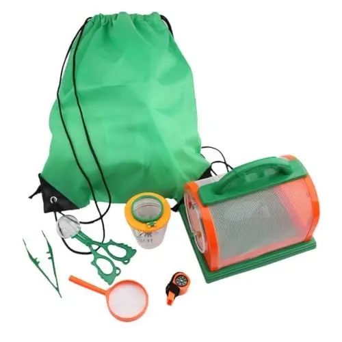 Produktbild: Alasum 7-teiliges Set Outdoor-beobachtung Beobachtung Von Wildinsekten Werkzeuge Beobachten Wanderinsekten Beobachten Insektenbeobachtungsset Für Kinder Green