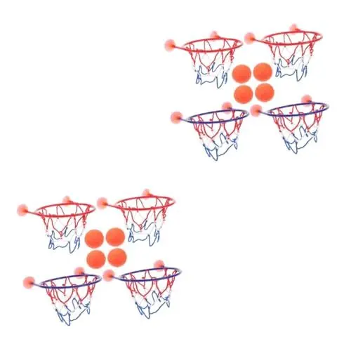 Produktbild: Alasum 8 STK Basketball-Spielset für Kinder Basketballkorb Bälle Spielset Mini-Basketballkorb Indoor-Basketball Kinder wasserspielzeug kinderwasserspielzeuge Basketballkorb für Kinder