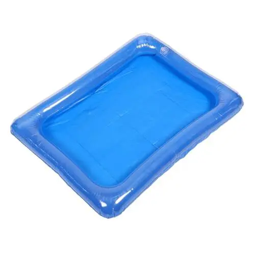 Produktbild: Alasum Kinderbecken Aufblasbarer Babypool Babybecken Wasserbecken Aufblasbarer Pool Sommer Fischteich Aufblasbarer Kinderpool Schwimmbad Für Kinder Angelteich PVC Sky-Blue