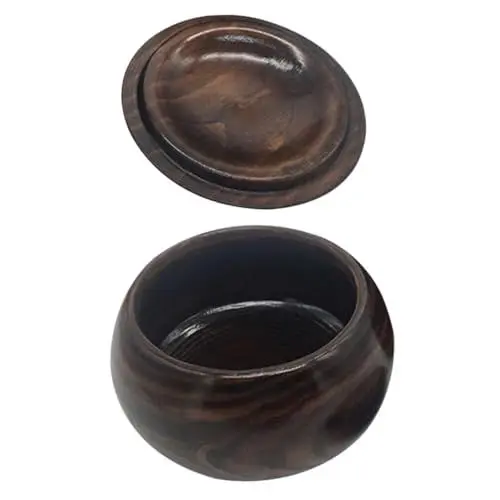 Produktbild: Alasum Go Schachfigurenschale Aus Holz Figurenaufbewahrungstopf Schachbox Mit Deckel Go Spielfigurenbox Schachsteine Halter Retrochess Aufbewahrungsdose Für Aufbewahrung