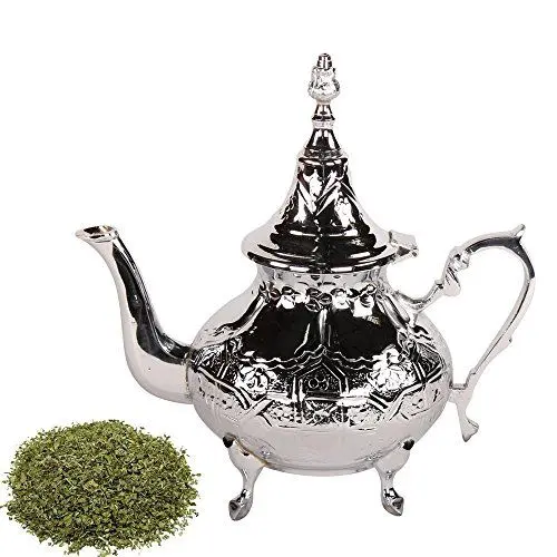 Produktbild: albena shop 73-126 Jenda orientalische Teekanne Messing verchromt 700 ml